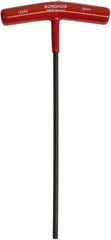 Bondhus - 5mm Hex, T-Handle Cushion Grip, Hex Key - 229mm OAL, Metric System of Measurement - Eagle Tool & Supply