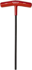 Bondhus - 6mm Hex, T-Handle Cushion Grip, Hex Key - 229mm OAL, Metric System of Measurement - Eagle Tool & Supply