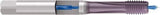 Emuge - 3/4-10 UNC 2BX 4 Flute TiCN Finish Straight Flute Machine Tap - Modified Bottoming, Right Hand Thread, Oversize, Through Coolant - Eagle Tool & Supply
