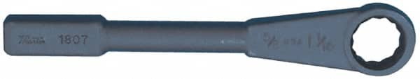 Martin Tools - 3-7/8", 12 Point, Black Finish, Single End, Striking Box Wrench - Eagle Tool & Supply