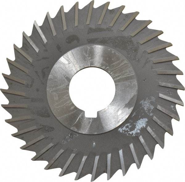 Value Collection - 4" Blade Diam x 3/32" Blade Thickness, 1" Hole, 36 Teeth, High Speed Steel Side Chip Saw - Straight Tooth, Arbor Connection, Uncoated - Eagle Tool & Supply