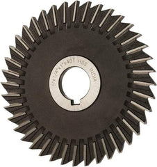 Value Collection - 5" Blade Diam x 1/4" Blade Thickness, 1" Hole, 40 Teeth, High Speed Steel Side Chip Saw - Straight Tooth, Arbor Connection, Uncoated - Eagle Tool & Supply