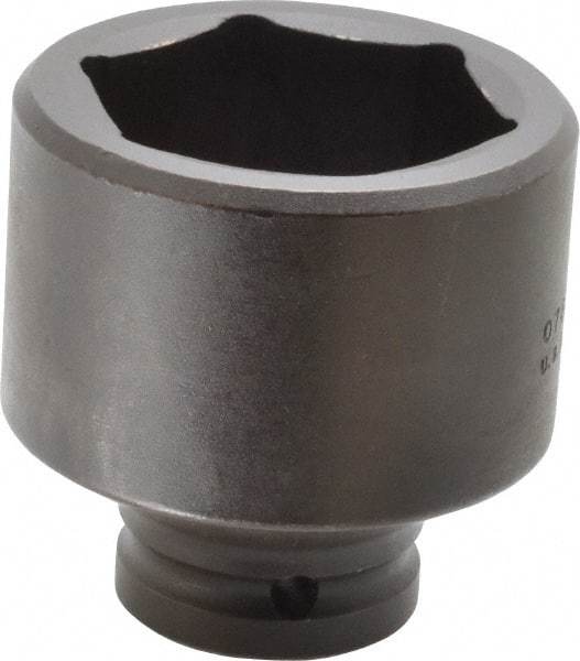 Proto - 3/4" Drive 2-1/8" Standard Impact Socket - 6 Points, 3-3/32" OAL - Eagle Tool & Supply