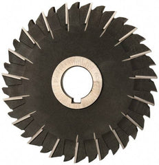 Value Collection - 5" Blade Diam x 3/16" Blade Thickness, 1" Hole, 38 Teeth, High Speed Steel Side Chip Saw - Staggered Tooth, Arbor Connection, Right Hand Cut, Uncoated, with Keyway - Eagle Tool & Supply