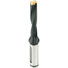 Iscar - 10 to 10.9mm Diam, 8xD, 80mm Max Depth, 16mm Shank Diam, 142mm OAL, Replaceable Tip Drill - IDI-SG, IDI-SK Insert, DCM Toolholder, Series ChamDrill - Eagle Tool & Supply