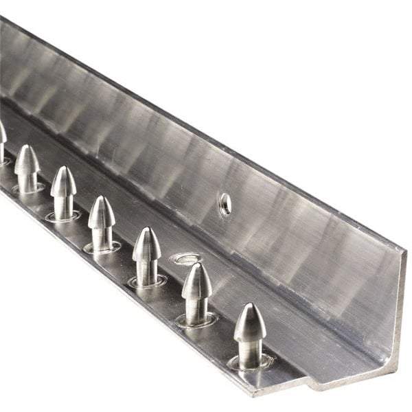 Aleco - 4Ft. Long Aluminum Boltless Dock Strip Door Mounting Hardware - For Use with Vinyl Strip Material (All Widths) - Eagle Tool & Supply