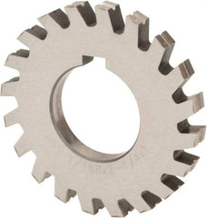 Value Collection - 11/16" Radius, 1-3/8" Circle Diam, 4-1/4" Cutter Diam, 1-3/8" Cutting Width, Arbor Connection, Concave Radius Cutter - High Speed Steel, Oxide Finish, Form Relieved, 10 Teeth - Eagle Tool & Supply