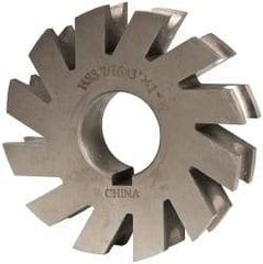 Value Collection - 7/32" Radius, 7/16" Circle Diam, 3" Cutter Diam, 7/16" Cutting Width, Arbor Connection, Concave Radius Cutter - High Speed Steel, Oxide Finish, Form Relieved, 10 Teeth - Eagle Tool & Supply