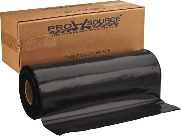 PRO-SOURCE - 6 mil Thick, Heavy-Duty Trash Bags - 38" Wide x 58" High, Black - Eagle Tool & Supply