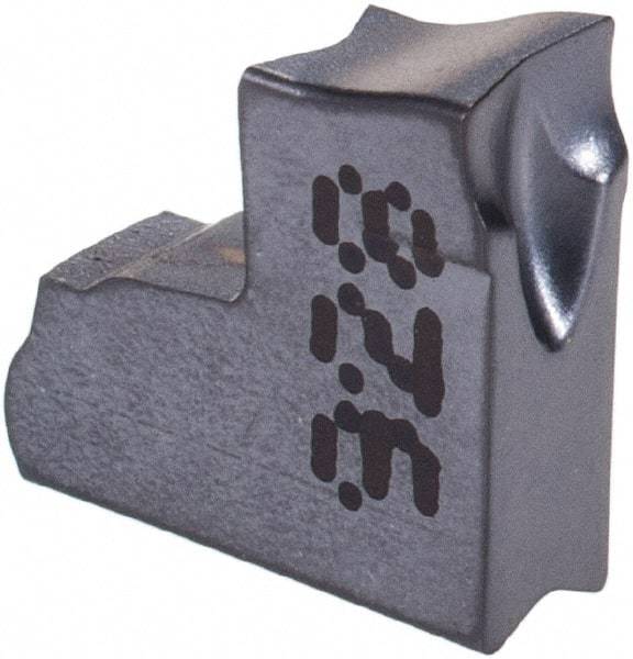 Iscar - TAG3 J IC928 Grade, 0.118" Cutting Width, Carbide Cutoff Insert - 6° Right Hand Lead Angle, 0.0079" Cnr Rad, TiAlN Coated, Single End - Eagle Tool & Supply