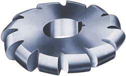 Value Collection - 3/4" Radius, 4-1/4" Diam, 12 Teeth, Arbor Connection, High Speed Steel Convex Radius Cutter - Form Relieved Relief, Bright Finish - Eagle Tool & Supply