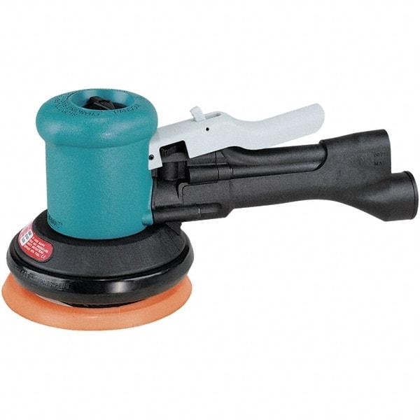 Dynabrade - 12,000 OPM, 23 CFM Air Consumption, Palm Air Orbital Sander - Round Pad, 1/4 NPT Inlet - Eagle Tool & Supply