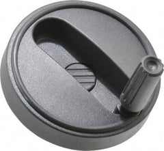 KIPP - 3.15" Diam, Thermoplastic Handwheel with Handle - 0.98" Hub Diam - Eagle Tool & Supply