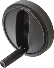 KIPP - 6.3" Diam, Thermoplastic Handwheel with Handle - 1.8" Hub Diam - Eagle Tool & Supply