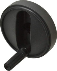 KIPP - 3.15" Diam, Thermoplastic Handwheel with Handle - 0.98" Hub Diam - Eagle Tool & Supply
