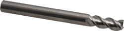 OSG - 1/4", 5/8" LOC, 1/4" Shank Diam, 2-1/2" OAL, 3 Flute, Solid Carbide Square End Mill - Single End, Uncoated, Spiral Flute, 45° Helix, Centercutting, Right Hand Cut, Right Hand Flute, Series 2042 - Eagle Tool & Supply