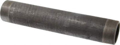 Made in USA - Schedule 80, 2" Diam x 12" Long Black Pipe Nipple - Threaded - Eagle Tool & Supply