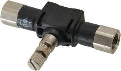 Legris - 1/8" NPT Threaded In-Line Flow Control Valve - 0 to 145 psi & Nylon Material - Eagle Tool & Supply