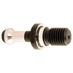 Iscar - BT50 Taper, M24x3 Thread, 60° Angle Radius, Standard Retention Knob - 3.3465" OAL, 0.9055" Knob Diam, 1.7717" from Knob to Flange - Exact Industrial Supply