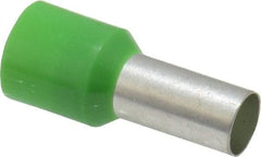 ACI - 6 AWG, Partially Insulated, Crimp Electrical Wire Ferrule - 12mm Long x 6.2mm Diameter Pin, 22.2mm Overall Length - Eagle Tool & Supply