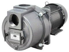 American Machine & Tool - 230/460 Volt, 47/24 Amp, 3 Phase, 15 HP, Self Priming Sewage Trash Pump - 215JM Frame, 4 Inch Inlet, TEFC Motor, Cast Iron Housing, Stainless Steel Impeller, Buna N Seal - Eagle Tool & Supply