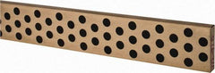 Dayton Lamina - 40" OAL x 1-1/2" Overall Width x 3/8" Overall Thickness, Wearstrip Way - 5/16" Plug Diam, Graphite Plug, Aluminum Bronze Strip - Eagle Tool & Supply