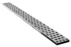 Dayton Lamina - 40" OAL x 2-1/2" Overall Width x 3/8" Overall Thickness, Wearstrip Way - 3/8" Plug Diam, Graphite Plug, Aluminum Bronze Strip - Eagle Tool & Supply