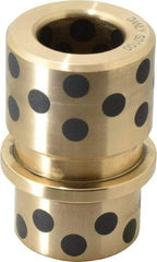 Dayton Lamina - 1" ID x 2-11/16" OAL, Cast Aluminum Bronze, Die & Mold Shoulder Bushing - Shoulder, 1-27/32" Bottom OD, 1-1/2" Top OD, 1-3/4" Under Collar, 1-3/4" Under Collar, 15/16" Above Collar - Eagle Tool & Supply