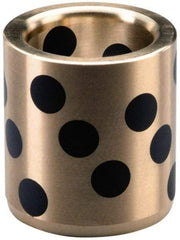 Dayton Lamina - 1-3/8" OAL, 1-1/2" ID, 2.0005" Body Diam, Aluminum Bronze, Die & Mold Straight Friction Brushing - Press Fit, Self Lubricating - Eagle Tool & Supply