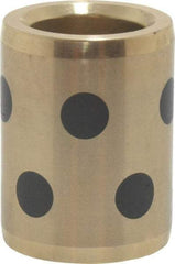 Dayton Lamina - 1-1/2" OAL, 3/4" ID, 1-1/8" Body Diam, Aluminum Bronze, Die & Mold Straight Friction Brushing - Press Fit, Self Lubricating - Eagle Tool & Supply