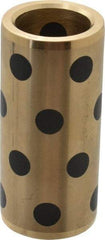 Dayton Lamina - 3" OAL, 1" ID, 1-3/8" Body Diam, Aluminum Bronze, Die & Mold Straight Friction Brushing - Press Fit, Self Lubricating - Eagle Tool & Supply
