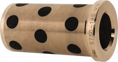 Dayton Lamina - 3/4" ID x 2-3/8" OAL, Aluminum Bronze, Die & Mold Shoulder Bushing - Shoulder, 1-1/8" Bottom OD, 1-1/8" Top OD, 1.3" Collar OD, 2-3/16" Above Collar - Eagle Tool & Supply