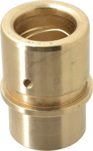 Dayton Lamina - 1-1/2" ID x 3-3/16" OAL, Bronze, Die & Mold Shoulder Bushing - Shoulder, 2.19" Bottom OD, 2" Top OD, 2.345" Collar OD, 2" Under Collar, 1-3/16" Above Collar - Eagle Tool & Supply