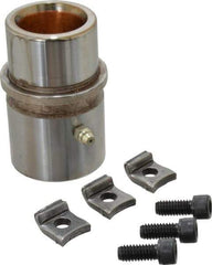 Dayton Lamina - 1-1/4" ID x 3-1/8" OAL, Steel, Bronze Plated Die & Mold Shoulder Bushing - Shoulder, 1.94" Bottom OD, 1-3/4" Top OD, 2.095" Collar OD, 2" Under Collar, 1-1/8" Above Collar - Eagle Tool & Supply