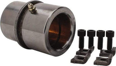 Dayton Lamina - 1-3/4" ID x 3-3/8" OAL, Steel, Bronze Plated Die & Mold Shoulder Bushing - Shoulder, 2-1/2" Bottom OD, 2-1/4" Top OD, 2.658" Collar OD, 2" Under Collar, 1-3/8" Above Collar - Eagle Tool & Supply