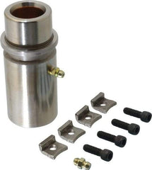 Dayton Lamina - 1" ID x 3-15/16" OAL, Steel, Bronze Plated Die & Mold Shoulder Bushing - Extra Long Shoulder, 1.72" Bottom OD, 1-1/2" Top OD, 1.845" Collar OD, 3" Under Collar, 15/16" Above Collar - Eagle Tool & Supply