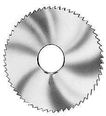 Made in USA - 2-3/4" Diam x 0.032" Blade Thickness x 3/4" Arbor Hole Diam, 72 Tooth Slitting and Slotting Saw - Arbor Connection, Solid Carbide, Concave Ground - Eagle Tool & Supply