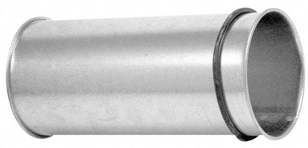 Made in USA - 5" ID Galvanized Duct Adjustable Nipple - 11" Long, 24 Gage - Eagle Tool & Supply