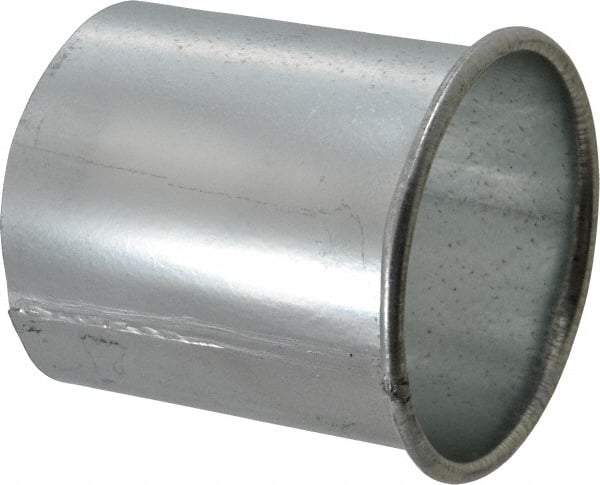 Made in USA - 4" ID Galvanized Duct Adapter - 4" Long, 22 Gage - Eagle Tool & Supply