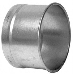 Made in USA - 6" ID Galvanized Duct Hose Adapter - 4" Long, 24 Gage - Eagle Tool & Supply