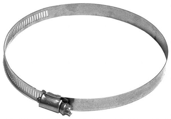 Made in USA - 5-1/2" ID Stainless Steel Duct Hose Clamp - 1/2" Long - Eagle Tool & Supply