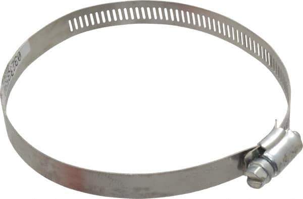 Made in USA - 4-1/2" ID Stainless Steel Duct Hose Clamp - 1/2" Long - Eagle Tool & Supply