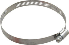 Made in USA - 4-1/2" ID Stainless Steel Duct Hose Clamp - 1/2" Long - Eagle Tool & Supply