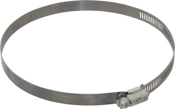 Made in USA - 6-1/2" ID Stainless Steel Duct Hose Clamp - 1/2" Long - Eagle Tool & Supply