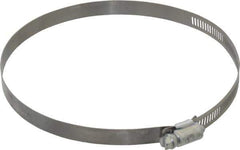 Made in USA - 6-1/2" ID Stainless Steel Duct Hose Clamp - 1/2" Long - Eagle Tool & Supply