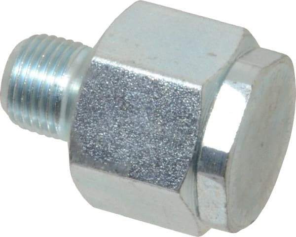 LDI Industries - 1/8 Thread, Steel, Zinc Plated, Filter Vent - 1-1/16" High, 3/4" Hex Flats Diam - Eagle Tool & Supply