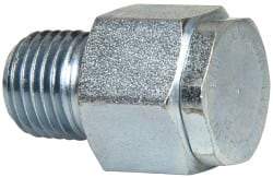 LDI Industries - 1/4 Thread, Steel, Zinc Plated, Filter Vent - 1-3/16" High, 3/4" Hex Flats Diam - Eagle Tool & Supply