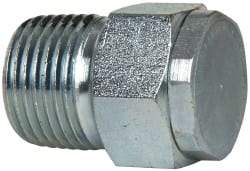 LDI Industries - 3/8 Thread, Steel, Zinc Plated, Filter Vent - 1-1/32" High, 3/4" Hex Flats Diam - Eagle Tool & Supply