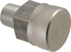 LDI Industries - 1/8 Thread, Aluminum, Protected Vent - 1-1/8" High, 9/16" Hex Flats Diam - Eagle Tool & Supply