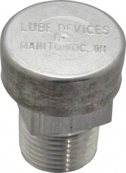 LDI Industries - 3/8 Thread, Aluminum, Protected Vent - 1-1/4" High, 1" Hex Flats Diam - Eagle Tool & Supply